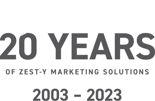 Zest Marketing 20 years Birthday